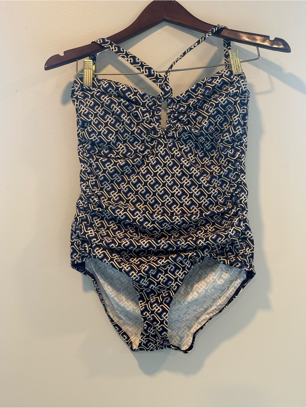Zimmermann Geometric Wide Link Halter Bandeau | Size 3 (US 8-10)